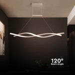 9W(1000Lm) LED dizaina gaismeklis, V-TAC, IP20, melns, silti balta gaisma 3000K