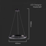 19W(2160Lm) LED design lamp, V-TAC, IP20, warm white light 3000K