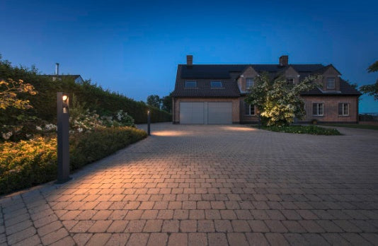 24W(1100/1200Lm) ESKINA FRAME 125 Pole double surface-mounted LED luminaire, anthracite, IP65, IK006, neutral white 4000K