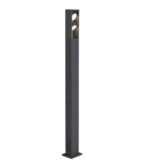 27W(1100/1200Lm) ESKINA FRAME 175 Pole двойной накладной светодиодный светильник, антрацит, IP65, IK006, нейтральный белый 4000K