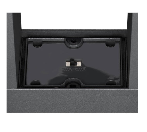 27W(1100/1200Lm) ESKINA FRAME 175 Pole двойной накладной светодиодный светильник, антрацит, IP65, IK006, нейтральный белый 4000K