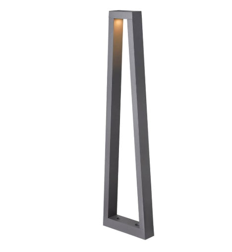 15W(1240/1300Lm) BOOKAT Pole PHASE Surface Mount LED Luminaire, Anthracite, IP65, IK05, Neutral White 4000K