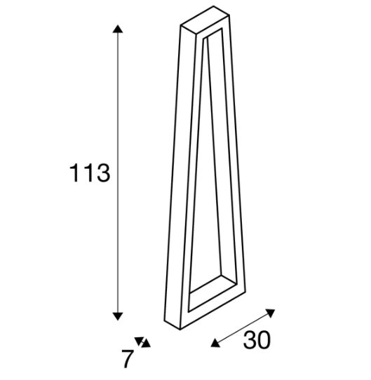 15W(1240/1300Lm) BOOKAT Pole PHASE uz virsmas montējams LED gaismeklis,  antracīts,  IP65, IK05, neitrāli balta gaisma 4000K