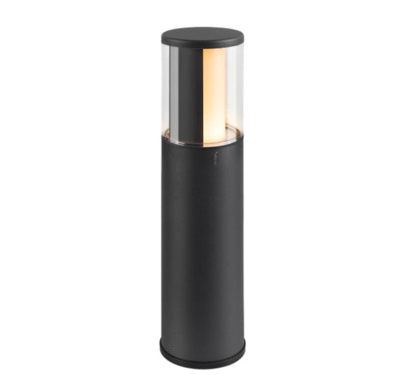 DALI M-POL 30 Pole Bollard uz virsmas montējams LED dārza gaismeklis profesionāliem projektiem, matt anthracite, IP6565, IK10. Krāsu temperatūru (2700/3000 K) var izvēlēties, izmantojot CCT slēdzi pirms uzstādīšanas