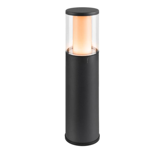 DALI M-POL 30 Pole Bollard pinnapealne LED aialamp professionaalsete projektide jaoks, matt antratsiit, IP6565, IK10. Värvitemperatuuri (2700/3000 K) saab valida CCT lülitiga enne paigaldamist.