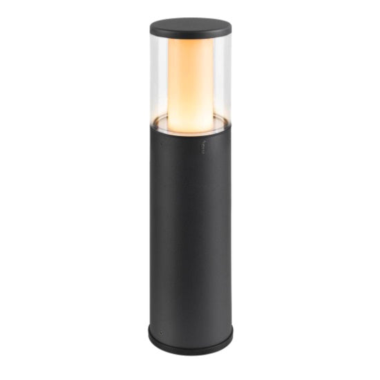 Накладной светодиодный садовый светильник DALI M-POL 30 Pole Bollard для профессиональных проектов, матовый антрацит, IP6565, IK10. Цветовая температура (2700/3000 K) может быть выбрана с помощью переключателя CCT перед установкой
