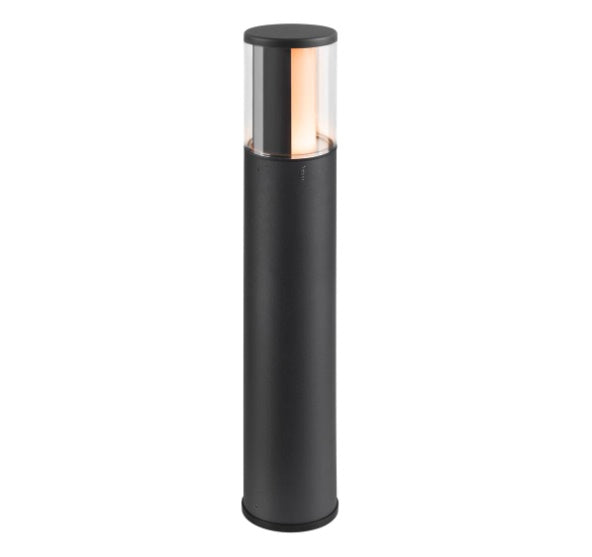 DALI M-POL 60 Pole Bollard uz virsmas montējams LED dārza gaismeklis profesionāliem projektiem, matt anthracite, IP6565, IK10. Krāsu temperatūru (2700/3000 K) var izvēlēties, izmantojot CCT slēdzi pirms uzstādīšanas