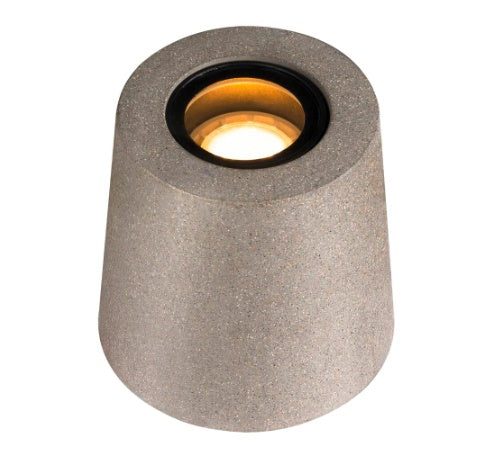 MAX10W GU10 CONCRETO FL Surface mounted LED luminaire, concrete, IP65, IK05