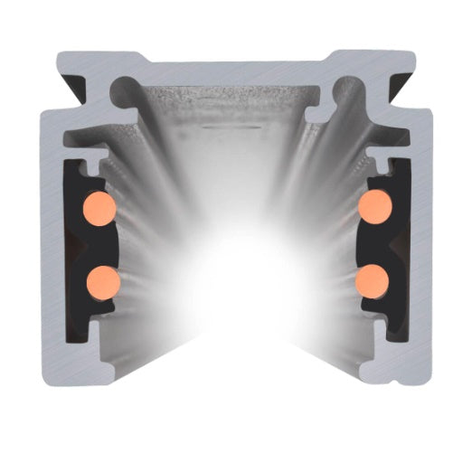 48V 3m DALI uz virsmas montējama sliede melna