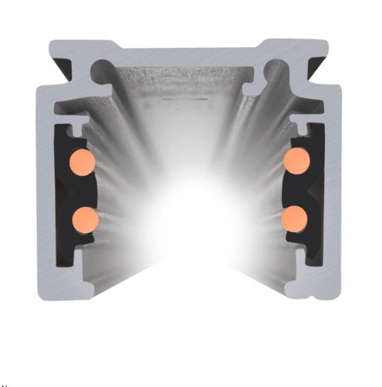 48V 4m DALI surface-mounted rail black