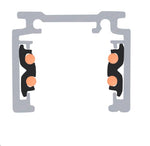 48V 4m DALI surface-mounted rail black