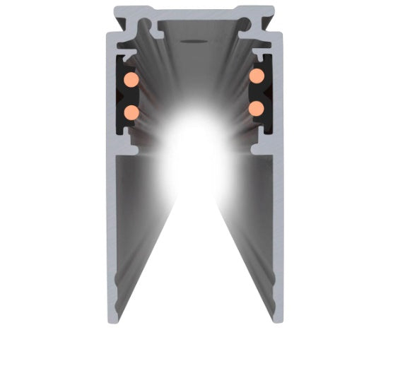 48V DALI 1 m iebūvējama montāžas sliede melna