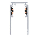 2 m Dziļās Montāžas Sliede – 48V TRACK Sistēmai melna