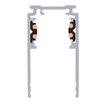 2 m Deep Mounting Rail - 48V TRACK System black