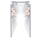 3 m iebūvējama montāžas sliede – 48V TRACK sistēmai balta