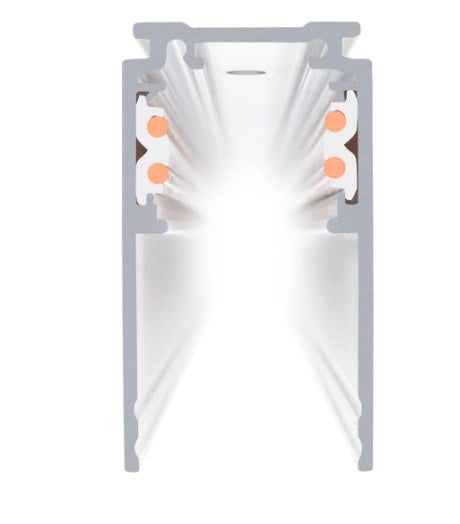 48V DALI 4 m iebūvējama montāžas sliede, balta