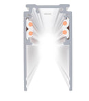 48V DALI 4 m iebūvējama montāžas sliede, balta