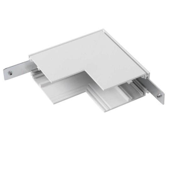 L veida savienotājs mehānisks 48V TRACK Sistēmai balts