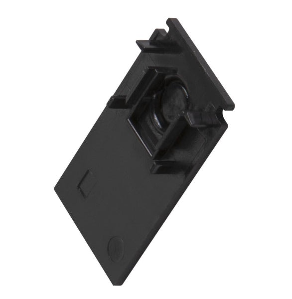 48V TRACK System Deep Mount Rail End Cap Black