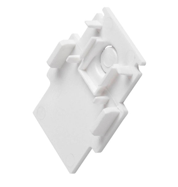 48V TRACK System End Cap white