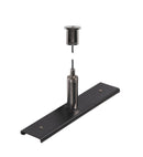 48V Sliedes stiprinājuma plāksne ar montāžas komplektu, IP20, 12x2.7cm