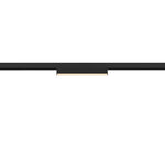7.3W(540Lm) 48V DALI 2 IN-LINE 44 LED lineārs sliežu gaismeklis, IP20, IK02, melns,dimmējams, silti balta gaisma 2700K