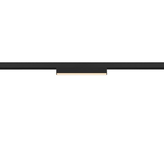 7.3W(540Lm) 48V DALI 2 IN-LINE 44 LED lineārs sliežu gaismeklis, IP20, IK02, melns,dimmējams, silti balta gaisma 2700K