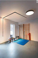 7.3W(570Lm) 48V DALI 2 IN-LINE 44 LED lineārs sliežu gaismeklis, IP20, IK02, melns,dimmējams, silti balta gaisma 3000K