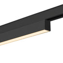 7.3W(570Lm) 48V DALI 2 IN-LINE 44 LED lineārs sliežu gaismeklis, IP20, IK02, melns,dimmējams, silti balta gaisma 3000K