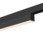 7.3W(540Lm) 48V DALI 2 IN-LINE 44 LED lineārs sliežu gaismeklis, IP20, IK02, melns,dimmējams, silti balta gaisma 2700K