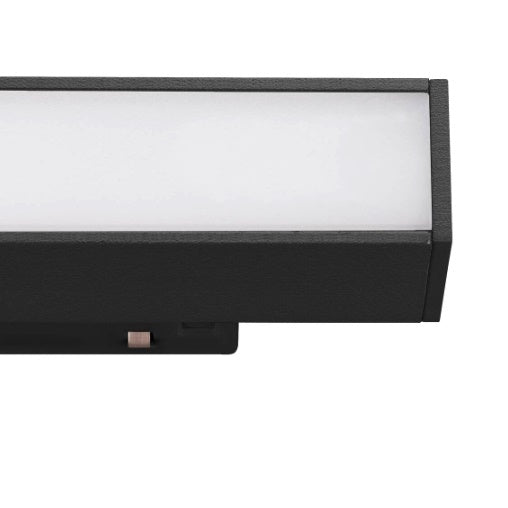 7.3W(570Lm) 48V DALI 2 IN-LINE 44 LED lineārs sliežu gaismeklis, IP20, IK02, melns,dimmējams, silti balta gaisma 3000K