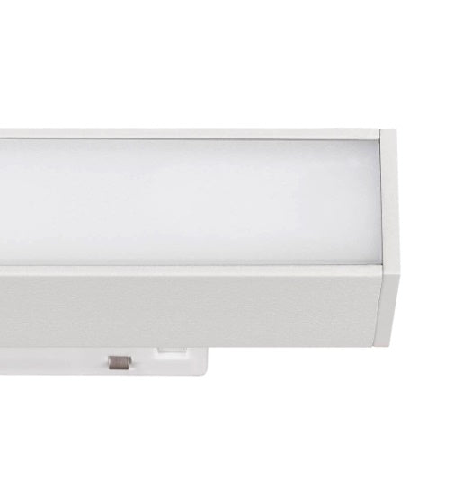 7.3W(570Lm) 48V DALI 2 IN-LINE 44 LED lineārs sliežu gaismeklis, IP20, IK02, melns,dimmējams, silti balta gaisma 3000K