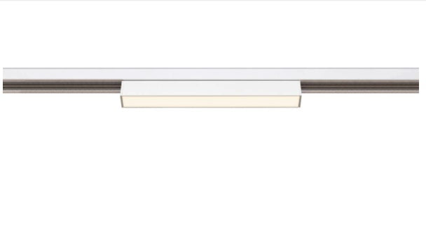 7.3W(680Lm) DALI 2 IN-LINE 22 LED lineārais sliežu gaismeklis, IP20, IK02, dimmējams, neitrāli balta gaisma 4000K