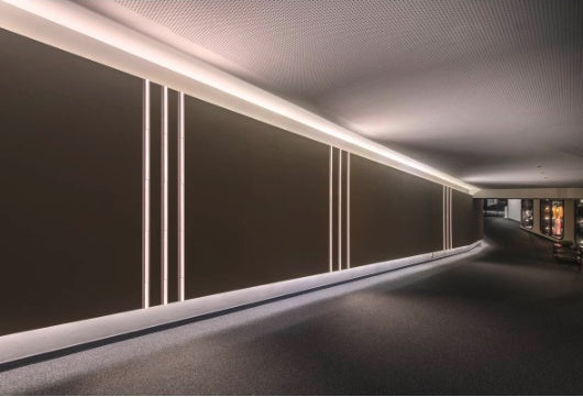 14W(1140Lm) 48V DALI 2 IN-LINE 44 LED lineārs sliežu gaismeklis, IP20, IK02, balts,dimmējams, silti balta gaisma 2700K