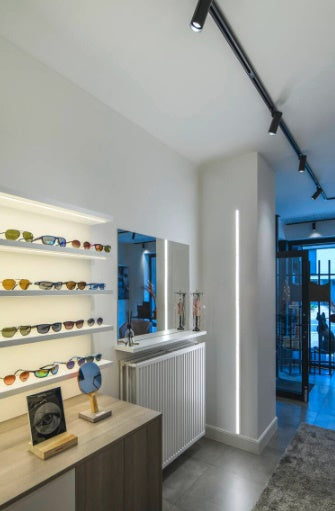 14W(1140Lm) 48V DALI 2 IN-LINE 44 LED lineārs sliežu gaismeklis, IP20, IK02, balts,dimmējams, silti balta gaisma 2700K