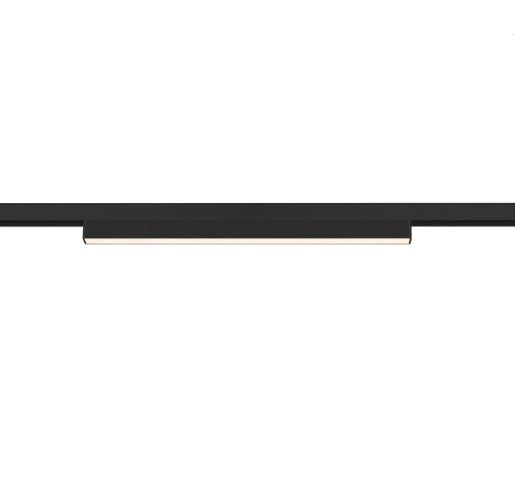 14W(1450Lm) 48V IN-LINE 44 LED linear track luminaire, IP20, IK02, matt black, neutral white 4000K