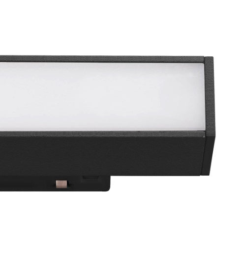 14W(1450Lm) 48V IN-LINE 44 LED linear track luminaire, IP20, IK02, matt black, neutral white 4000K