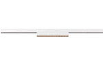 7.3W(580Lm) 48V DALI IN-LINE 22 LED lineārs sliežu gaismeklis, IP20, IK02, balts, dimmējams, silti balta gaisma 2700K