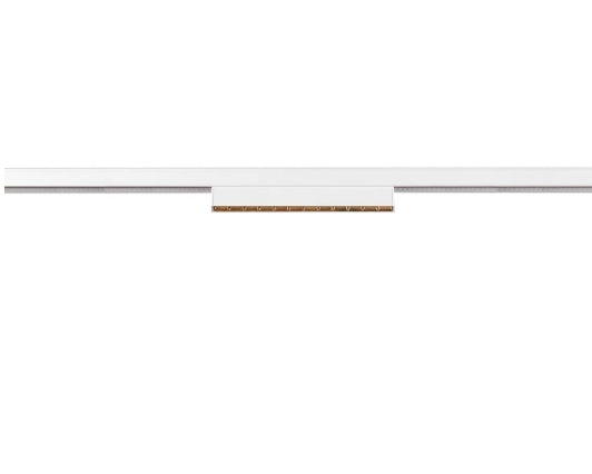 7.3W(580Lm) 48V DALI IN-LINE 22 LED lineārs sliežu gaismeklis, IP20, IK02, balts, dimmējams, silti balta gaisma 2700K