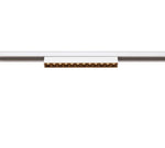 7.3W(580Lm) 48V DALI IN-LINE 22 LED lineārs sliežu gaismeklis, IP20, IK02, balts, dimmējams, silti balta gaisma 2700K
