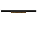 7.3W(610Lm) 48V DALI IN-LINE 22 LED linear track luminaire, IP20, IK02, black, dimmable, warm white light 3000K