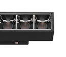 7.3W(610Lm) 48V DALI IN-LINE 22 LED linear track luminaire, IP20, IK02, black, dimmable, warm white light 3000K
