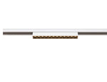 7.3W(610Lm) 48V DALI IN-LINE 22 LED lineārs sliežu gaismeklis, IP20, IK02, balts, dimmējams, silti balta gaisma 3000K