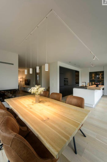 7.3W(610Lm) 48V DALI IN-LINE 22 LED linear track luminaire, IP20, IK02, white, dimmable, warm white light 3000K