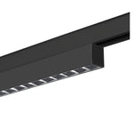 7.3W(650Lm) 47V DAL IN-LINE 22 LED lineārais sliežu gaismeklis, IP20, IK02, dimmējams, melns, neitrāli balta gaisma 4000K