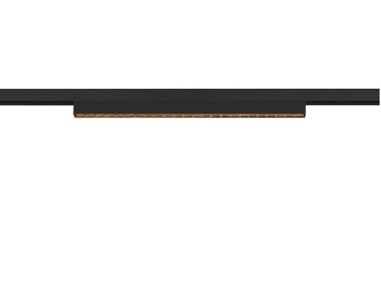 14W(1180Lm) 48V DALI IN-LINE 44 LED linear track luminaire, IP20, IK02, black, dimmable, warm white light 2700K