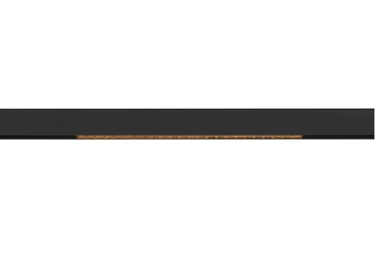 14W(1180Lm) 48V DALI IN-LINE 44 LED lineārs sliežu gaismeklis, IP20, IK02, melns,dimmējams, silti balta gaisma 2700K