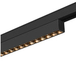 14W(1180Lm) 48V DALI IN-LINE 44 LED lineārs sliežu gaismeklis, IP20, IK02, melns,dimmējams, silti balta gaisma 2700K