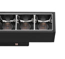 14W(1180Lm) 48V DALI IN-LINE 44 LED linear track luminaire, IP20, IK02, black, dimmable, warm white light 2700K