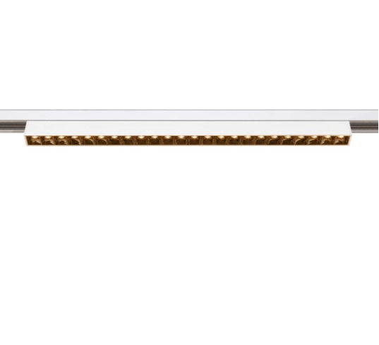14W(1180Lm) 48V DALI 2 IN-LINE 44 LED linear track luminaire, IP20, IK02, white, dimmable, warm white light 2700K